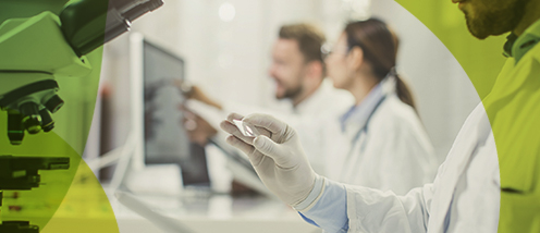 A representative photograph of developing a professional medicine.