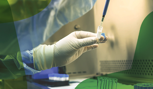 A representative photograph of developing a professional medicine.